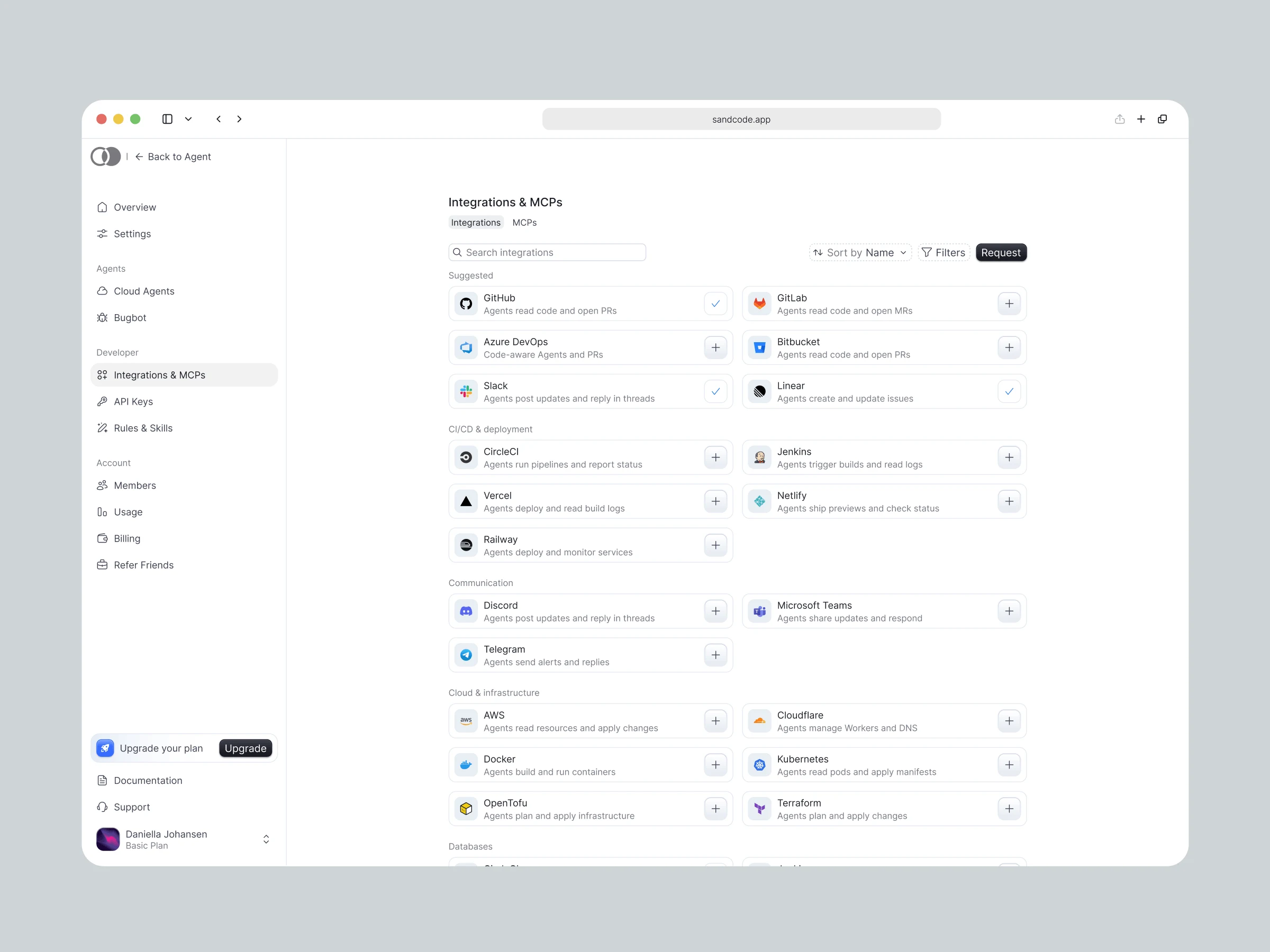 Outglow work — product UI 11