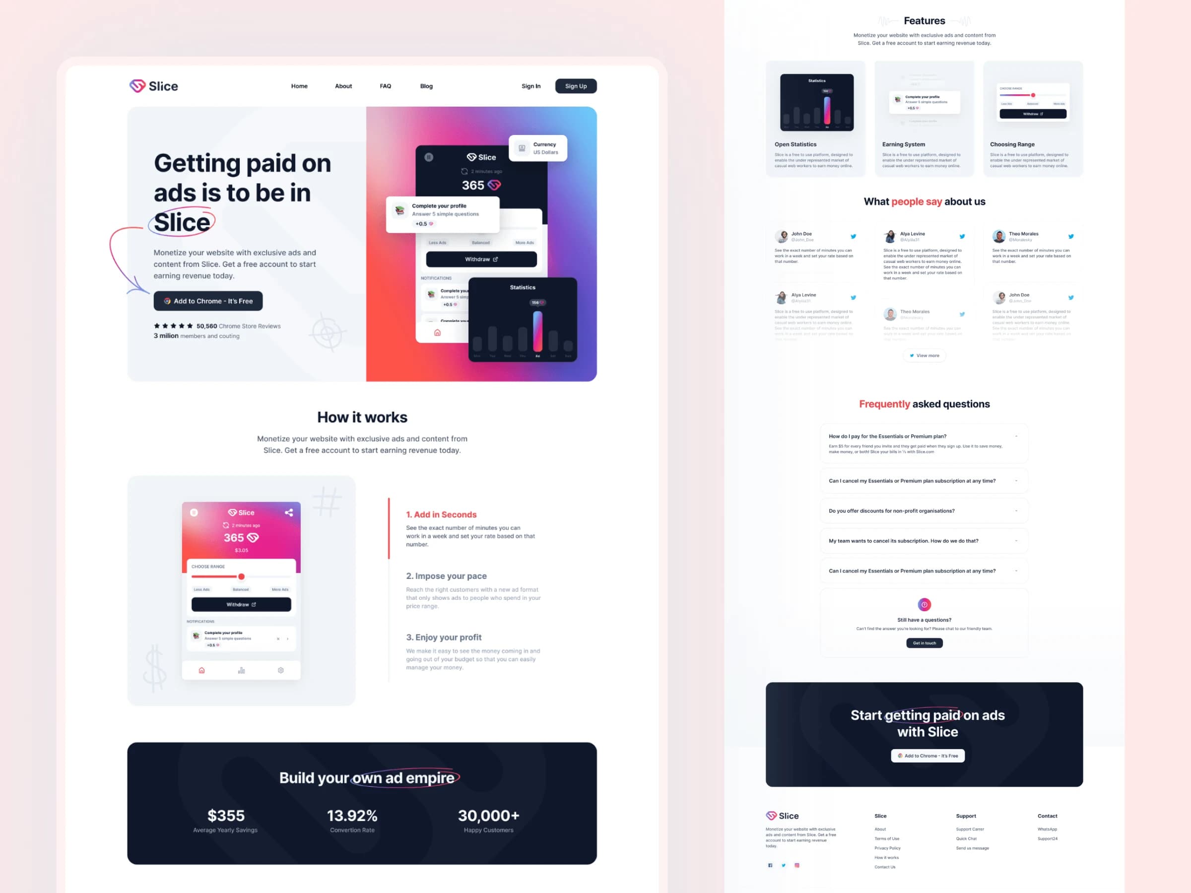Outglow work — product UI 5